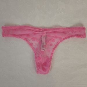 π₯πNWT Victoria's secret Sexy thong panties pink hearts S M